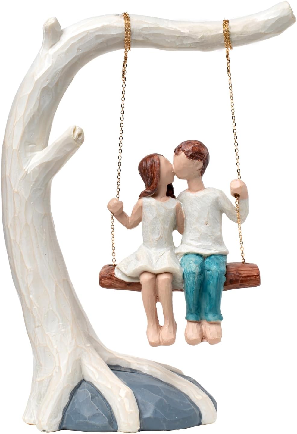 The Most Romantic Anniversary Gift: Why This Kissing Couple Swing Statue is a Must-Have