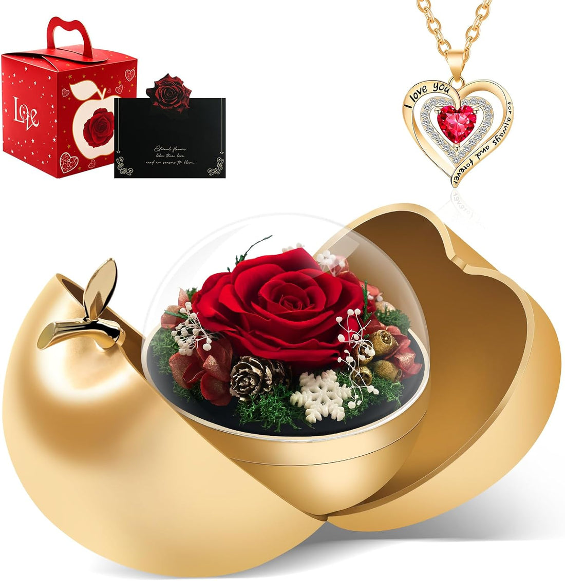 The Perfect Gift: Why a Preserved Real Rose and Necklace Set is the Ultimate Romantic Gesture