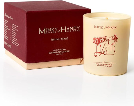 Highly Scented Soy Candles for Home Scented - Sequoia Citrus Cedar - Hand Poured Long-Lasting Jar Candle - Clean Burn - to New Beginnings