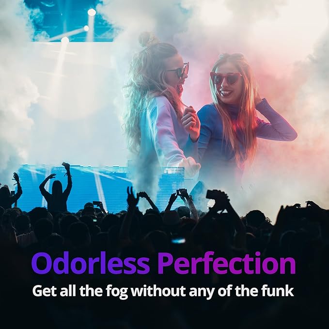 Fog Machine Liquid - 32oz Smoke Machine Fog Juice for Halloween Party, Medium Density, Long-Lasting, Low-Lying, High Output, Water-Based.