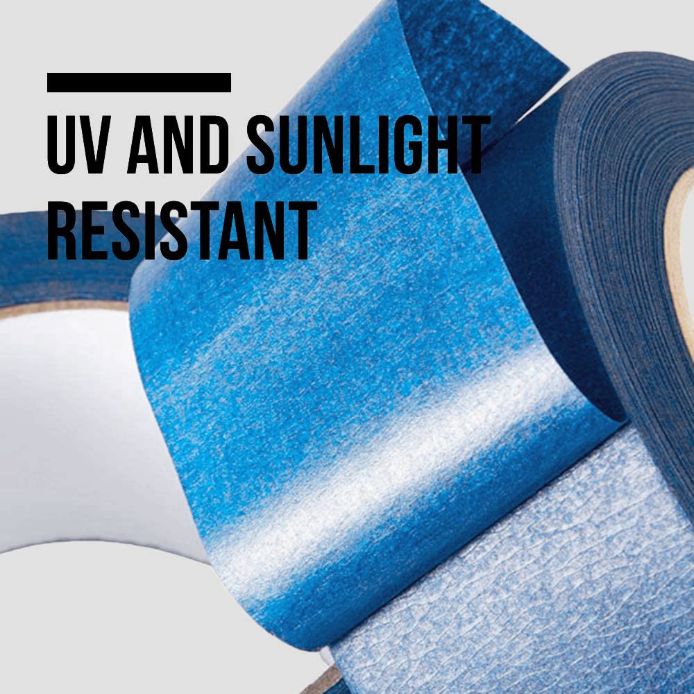 Lichamp 10-Piece Blue Painters Tape 1 inch, Blue Masking Tape Bulk Multi Pack, 1 inch x 55 Yards x 10 Rolls (550 Total Yards)